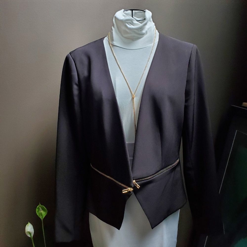 Waist Zipper Blazer